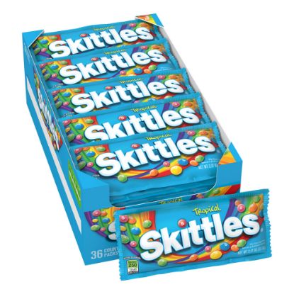 Picture of Skittles Bite-Size Tropical Candies, Box Of 36