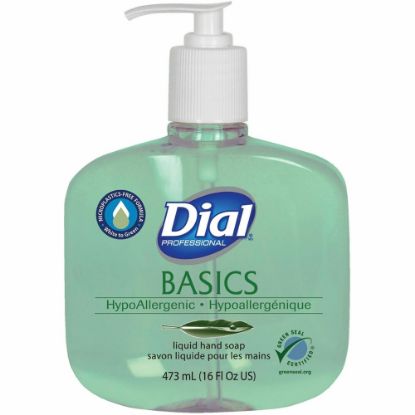 Picture of Dial Basics Liquid Hand Soap, Floral Scent, 16 Oz, Green