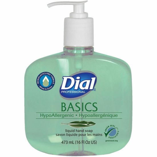 Picture of Dial Basics Liquid Hand Soap, Floral Scent, 16 Oz, Green