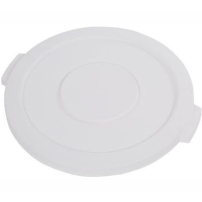 Picture of Carlisle Bronco Waste Container Lid, 1-1/4inH x 23inW x 20inD, White