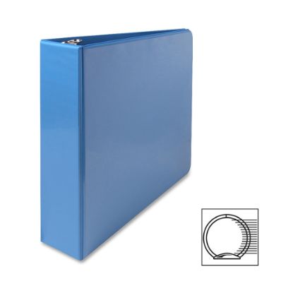 Picture of Sparco Premium View 3-Ring Binder, 2in Round Rings, Light Blue