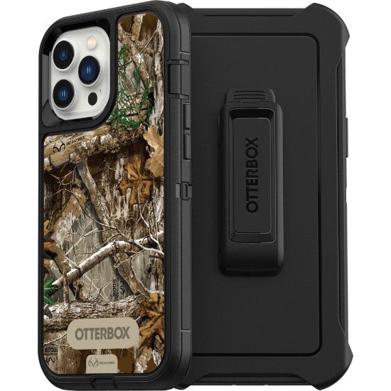 Picture of OtterBox Defender Carrying Case Apple iPhone 13 Pro Max, iPhone 12 Pro Max Smartphone - Realtree Edge