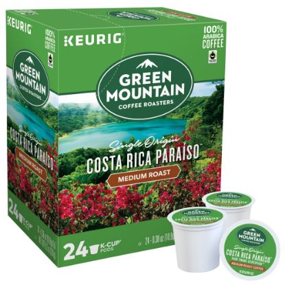 Picture of Green Mountain Coffee Single-Serve Coffee K-Cup Pods, Costa Rica Para�so, Carton Of 24