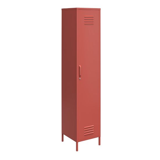 Picture of Ameriwood Home Mission District 4-Shelf Single Metal Locker Storage Cabinet, 72-13/16inH x 15inW x 15-3/4inD, Terracotta