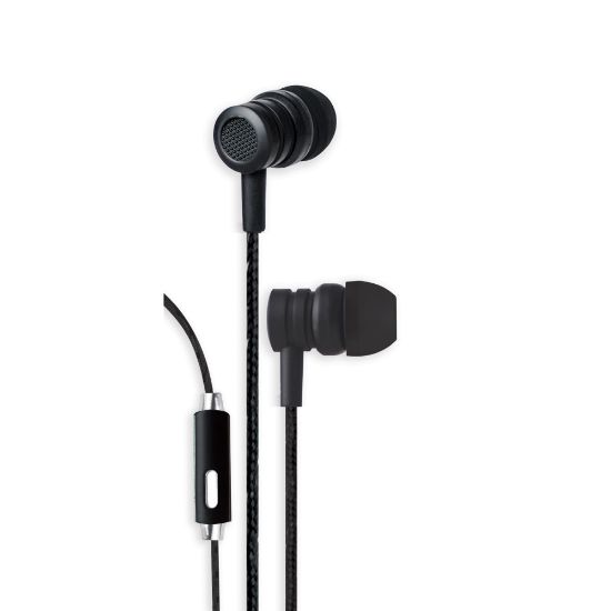 Picture of Bytech Wired Earbud Headphones, Black, BYAUEB129BK