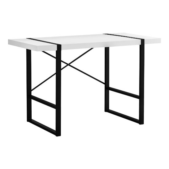 Picture of Monarch Specialties Jared 49inW Computer Desk, White/Black