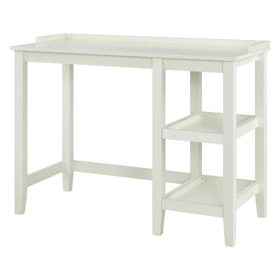 Picture of Ameriwood Home Eleanor 39inW Single Pedestal Computer Desk, White