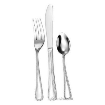 Picture of Walco Accolade Stainless Steel Dessert Spoons, Silver, Pack Of 24 Spoons