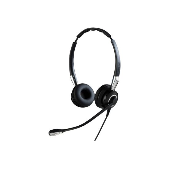 Picture of Jabra BIZ 2400 II QD Headset - Microsoft Teams Certification - Stereo - Quick Disconnect - Wired - 150 Ohm - 150 Hz - 6.80 kHz - Over-the-head - Binaural - Supra-aural - 3.28 ft Cable - Noise Cancelling, Uni-directional Microphone - Noise Canceling