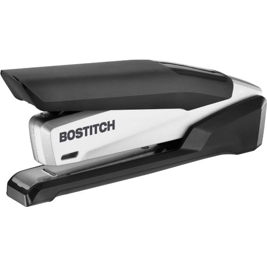 Picture of Bostitch InPower Premium Spring-Powered Desktop Stapler, 28 Sheets Capacity, Black/Silver