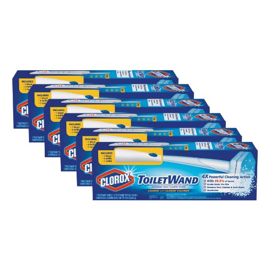 Picture of Clorox ToiletWand Disposable Toilet Cleaning System - 1 Kit (Includes: ToiletWand, Storage Caddy, Disinfecting ToiletWand Refill Heads)