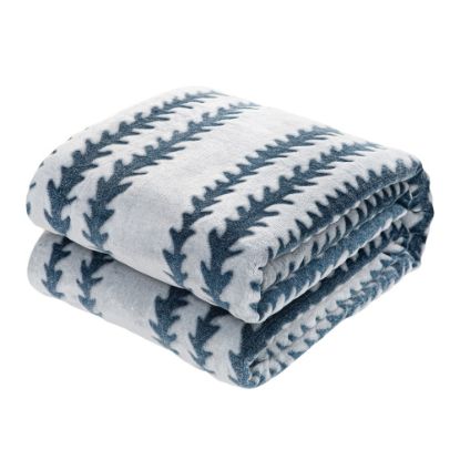 Picture of Sedona House Microfiber Flannel Twin Blanket, 60in x 80in, Blue