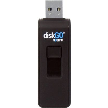 Picture of EDGE 4GB DiskGo Secure Pro USB 3.0 Flash Drive - 4 GB - USB 3.0 - 256-bit AES - Lifetime Warranty