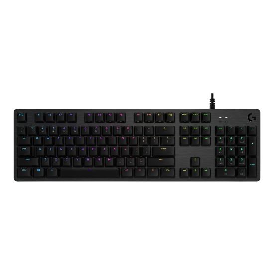 Picture of Logitech G G512 - Keyboard - backlit - USB - QWERTY - English - key switch: GX Blue - carbon