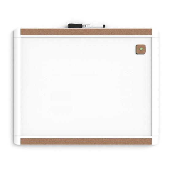 Picture of U Brands PINIT Magnetic Dry-Erase Board, 20in X 16in, White Frame (428U00-01)