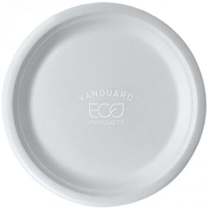 Picture of Eco-Products Vanguard Sugarcane Plates, 10in, White, Pack Of 500 Plates