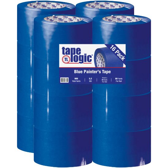 Picture of Tape Logic 3000 Painters Tape, 3in Core, 3in x 180ft, Blue, Case Of 16