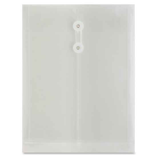 Picture of Sparco Interdepartmental Poly Envelope, 10in x 13in, String & Button Closure Clear