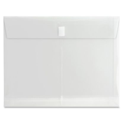 Picture of Sparco Side-Open String-A-Long Poly-Hide Envelope, 8 1/2in x 11in, Clear