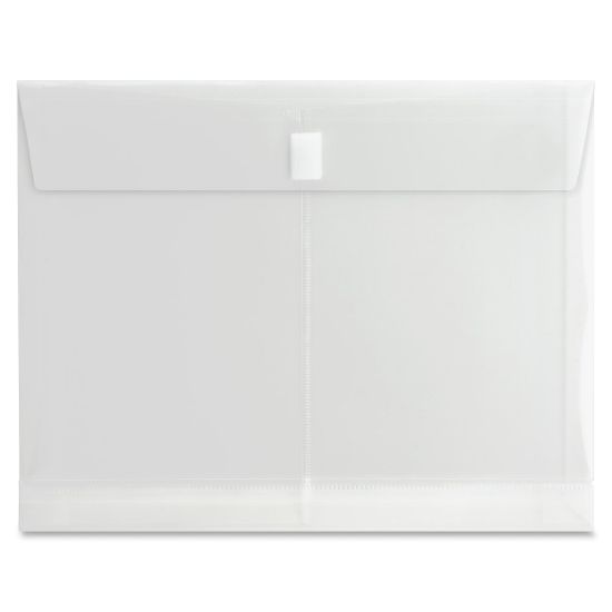 Picture of Sparco Side-Open String-A-Long Poly-Hide Envelope, 8 1/2in x 11in, Clear