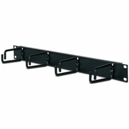 Picture of APC 1U Horizontal Cable Organizer - Cable Manager - Black - 1U Rack Height