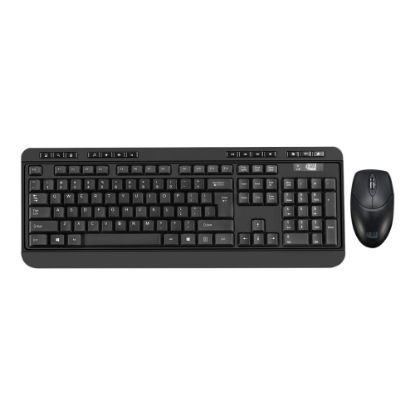 Picture of Adesso Antimicrobial Wireless Desktop Keyboard and Mouse Combo, Black