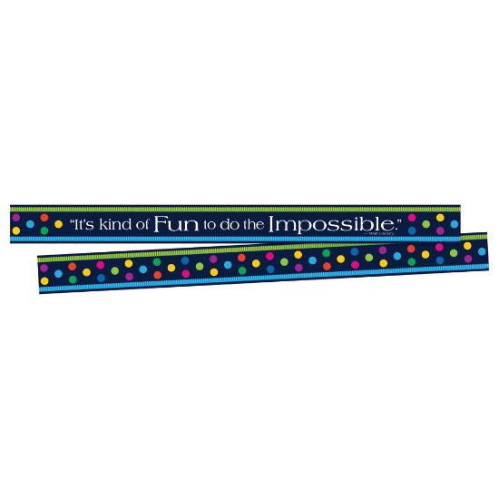 Picture of Barker Creek Double-Sided Border Strips, 3in x 35in, Italy Punti Felici, Set Of 24