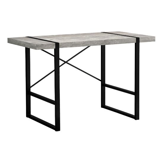 Picture of Monarch Specialties Jared 49inW Computer Desk, Gray Reclaimed Wood/Black