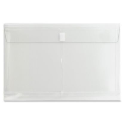 Picture of Sparco Side-Open String-A-Long Poly-Hide Envelope, 8 1/2in x 14in, Clear