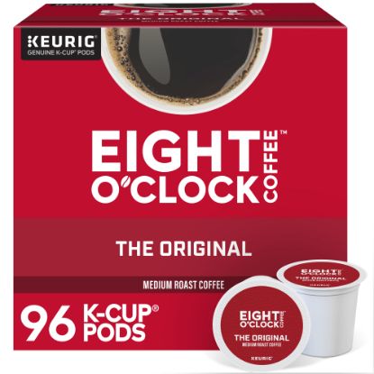 Picture of Eight O-Clock Single-Serve Coffee K-Cups, Original, Box Of 24 Pods, Case Of 4 Boxes