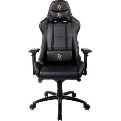 Picture of Arozzi Verona Signature Gaming Chair - For Gaming - PU Leather, Metal, Foam - Gold