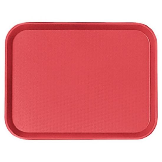 Picture of Cambro Fast Food Trays, 14in x 18in, Red, Pack Of 12 Trays