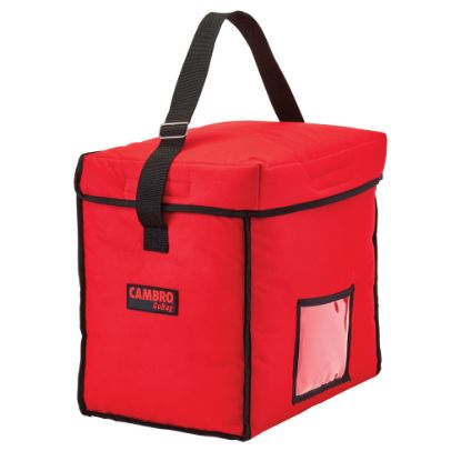 Picture of Cambro Delivery GoBags, 13in x 9in x 13in, Red, Set Of 4 GoBags