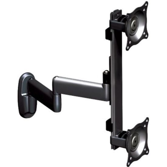 Picture of Chief Vertical Dual Arm Wall Mount - 2 Monitors - Black - 16.5 lb - Black