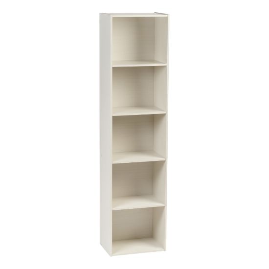 Picture of IRIS 67inH 5-Tier Bookcase, White