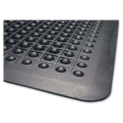 Picture of Genuine Joe Flex Step Anti-Fatigue Mat, 2ft x 3ft, Black