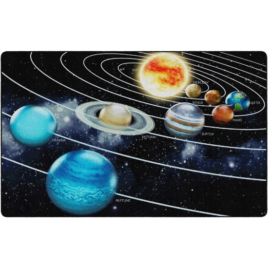 Picture of Flagship Carpets Traveling The Solar System Area Rug, 7ft6inH x 12ftW