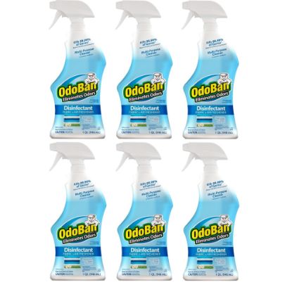 Picture of OdoBan Odor Eliminator Disinfectant Spray, Fresh Linen Scent, 32 Oz, Case Of 6 Bottles