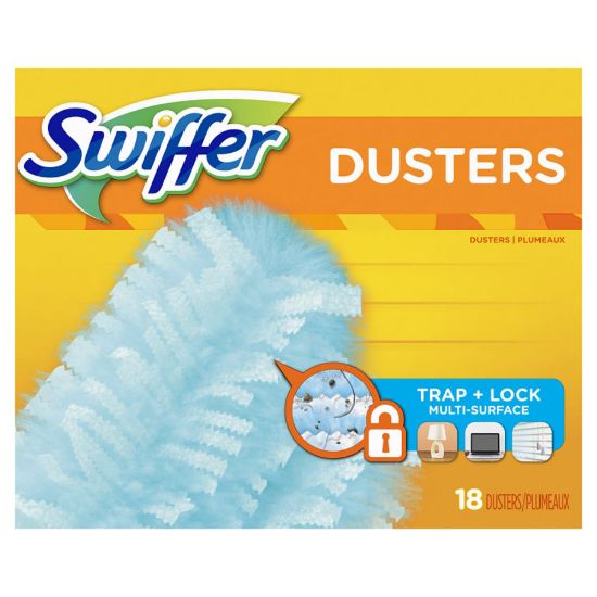 Picture of Swiffer Dry Sweeping Cloth Refills, Unscented, 9 1/2in x 7 5/8in, Pack Of 18 Cloths