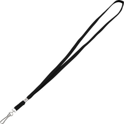 Picture of Advantus Metal Clasp Lanyard, 36in Length, Black, Box Of 100