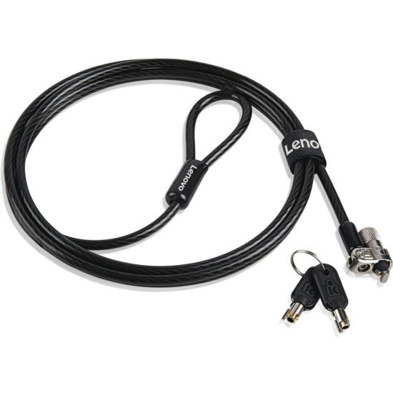 Picture of Lenovo Kensington MicroSaver 2.0 Cable Lock - Keyed Lock - Black - Carbon Steel - 6 ft - For Notebook