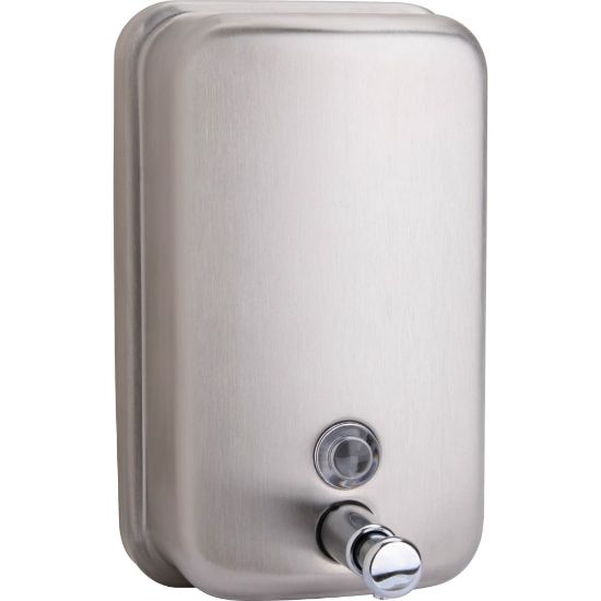 Picture of Genuine Joe Stainless Steel Hand Soap Dispenser, Silver