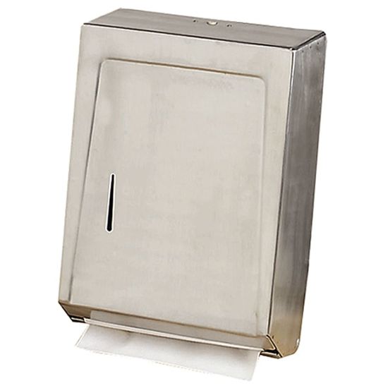 Picture of Genuine Joe C-Fold/Multi Towel Cabinet, Stainless Steel