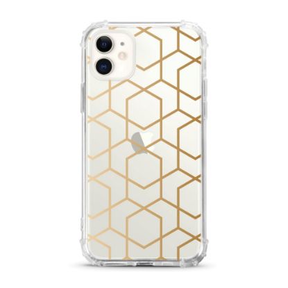 Picture of OTM Essentials Tough Edge Case For iPhone 11, Geometric Gold, OP-ACP-Z120A