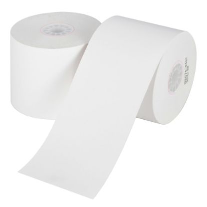 Picture of Office Depot Brand 1-Ply Paper Rolls, 2-1/4in x 124ft, White, Carton Of 100