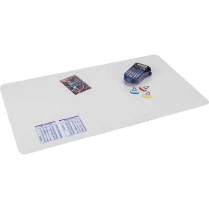 Picture of Artistic Krystal Antimicrobial Desk Pad - Rectangular - 36in Width20in Depth - Vinyl - Clear