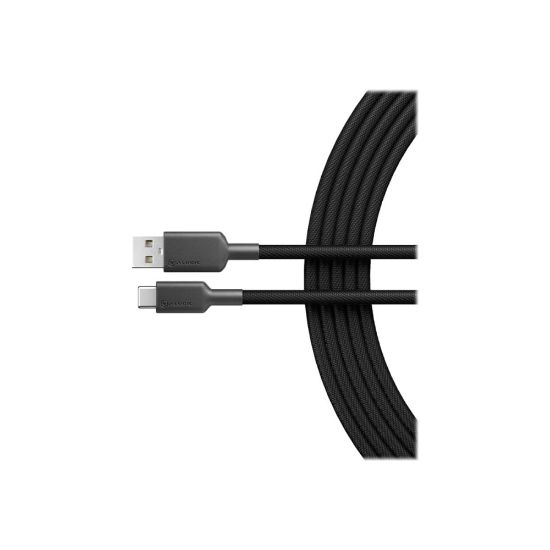 Picture of ALOGIC Elements PRO USB-C to USB-A Cable - Male to Male - 1m - USB 2.0 - 3A - 480Mbps - Black - 3.28 ft USB/USB-C Data Transfer Cable for Wall Charger, Computer, Smartphone, Tablet, Notebook, Peripheral Device