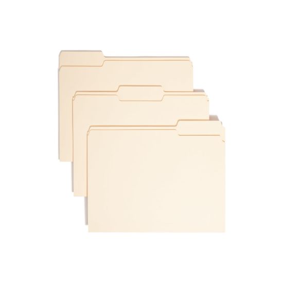 Picture of Smead Manila Folders With Antimicrobial Protection, Letter Size, 1/3 Cut, Box Of 100