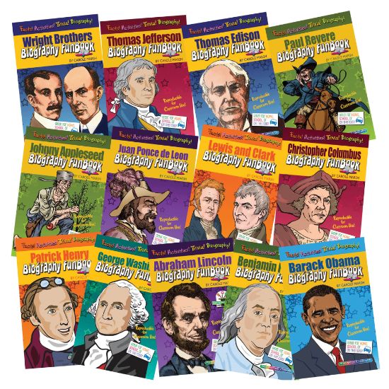 Picture of Gallopade Presidents, Explorers and Inventions Set, Set of 13 Books