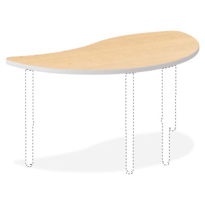 Picture of HON Build Series Wisp-Shape Table Top, 1 1/8inH x 54inW x 30inD, Maple